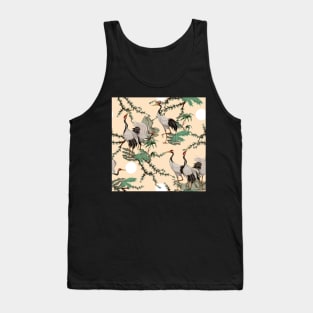 Chinese crane bird pattern Tank Top